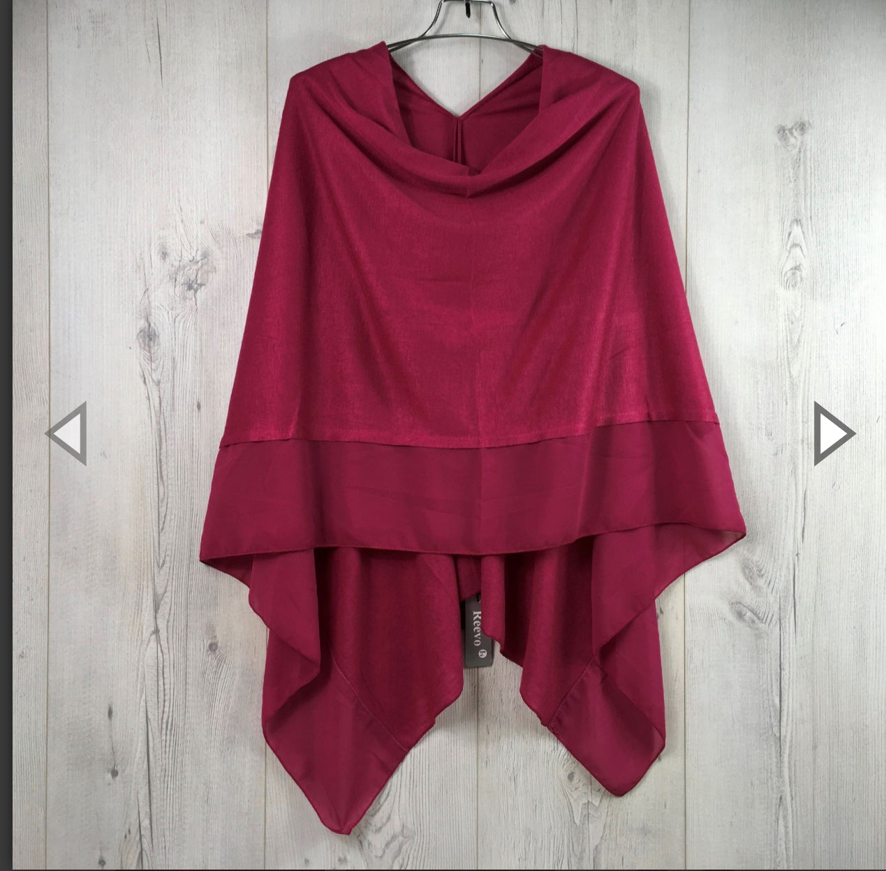 Lightweight Chiffon Edge Poncho