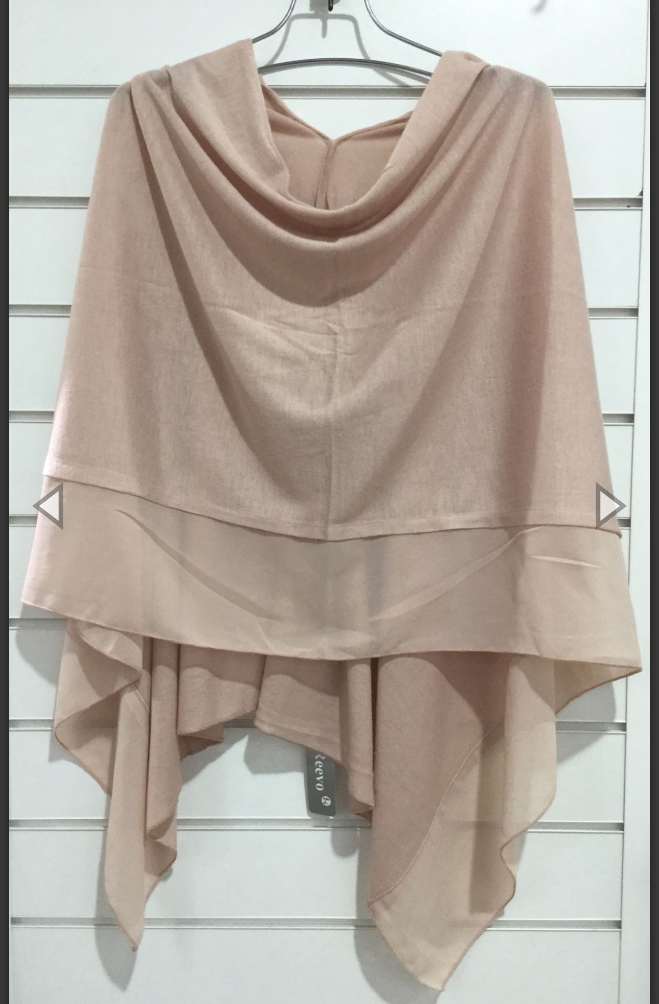 Lightweight Chiffon Edge Poncho