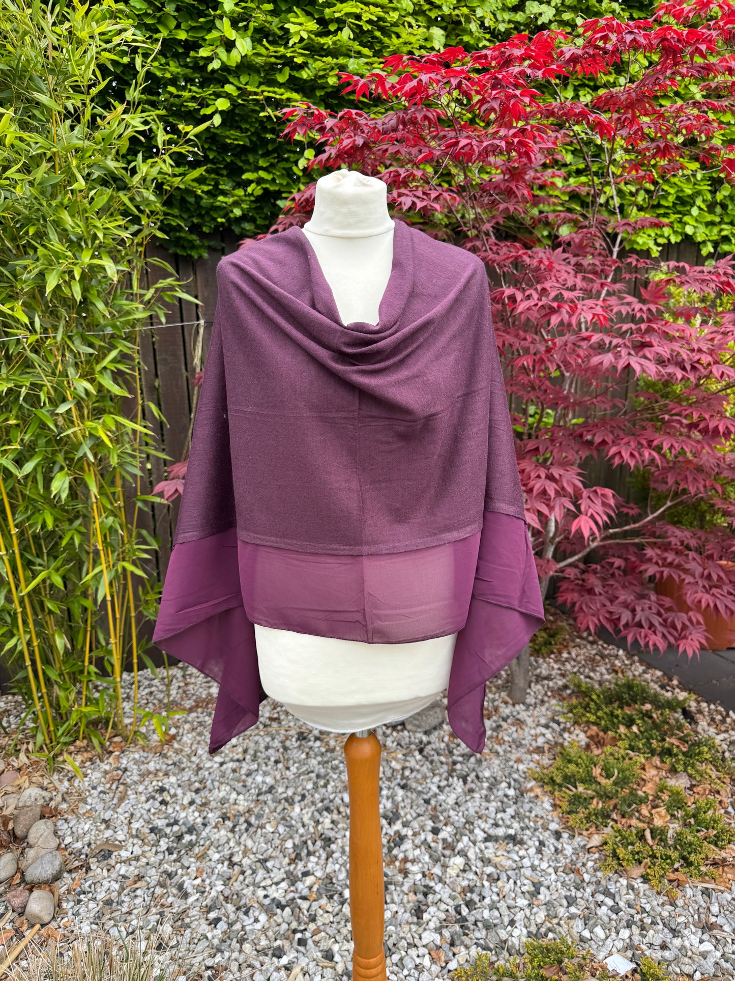 Lightweight Chiffon Edge Poncho