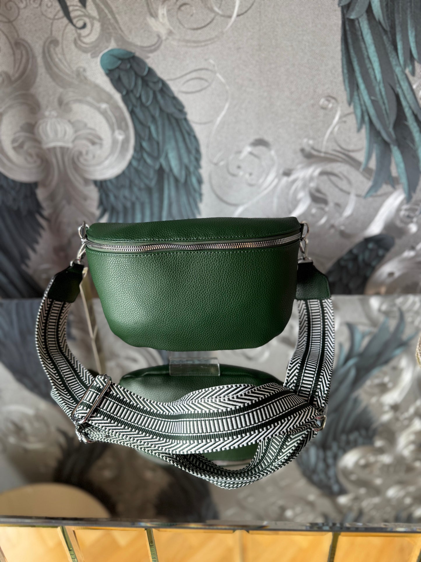 Green Crossbody Bum Bag
