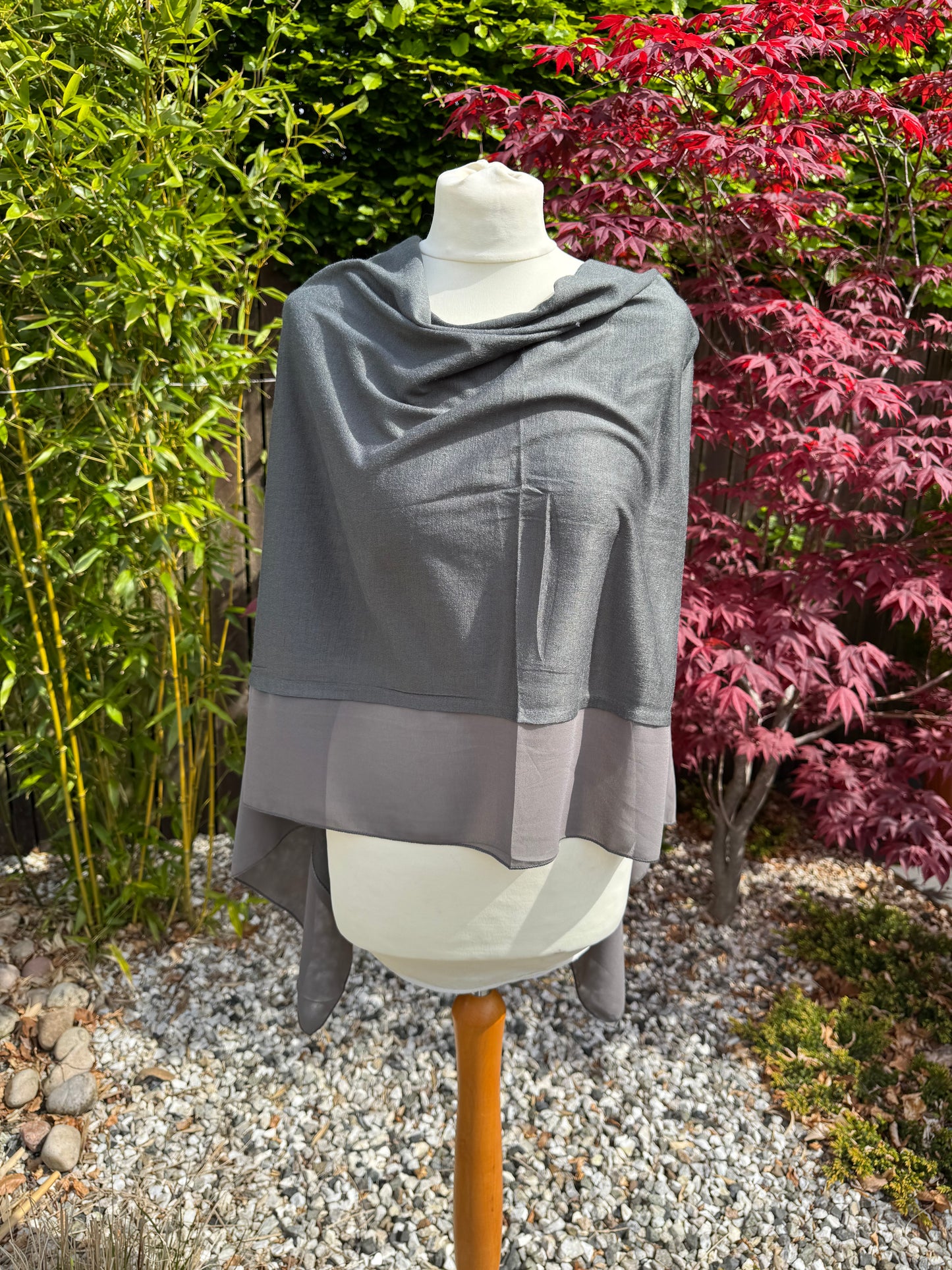 Lightweight Chiffon Edge Poncho