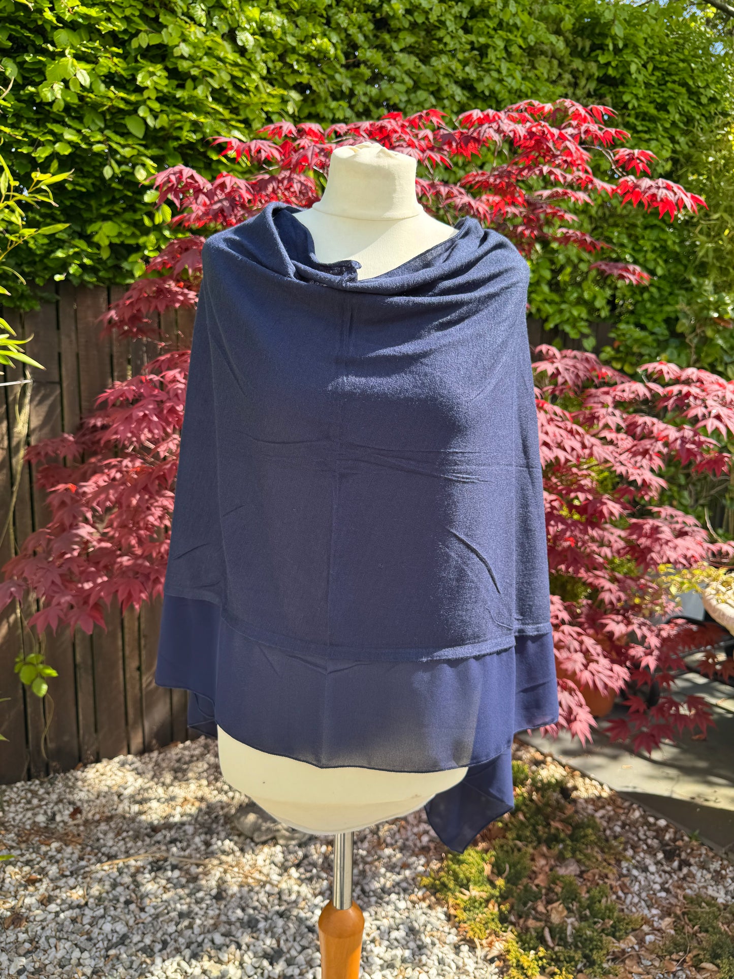 Lightweight Chiffon Edge Poncho