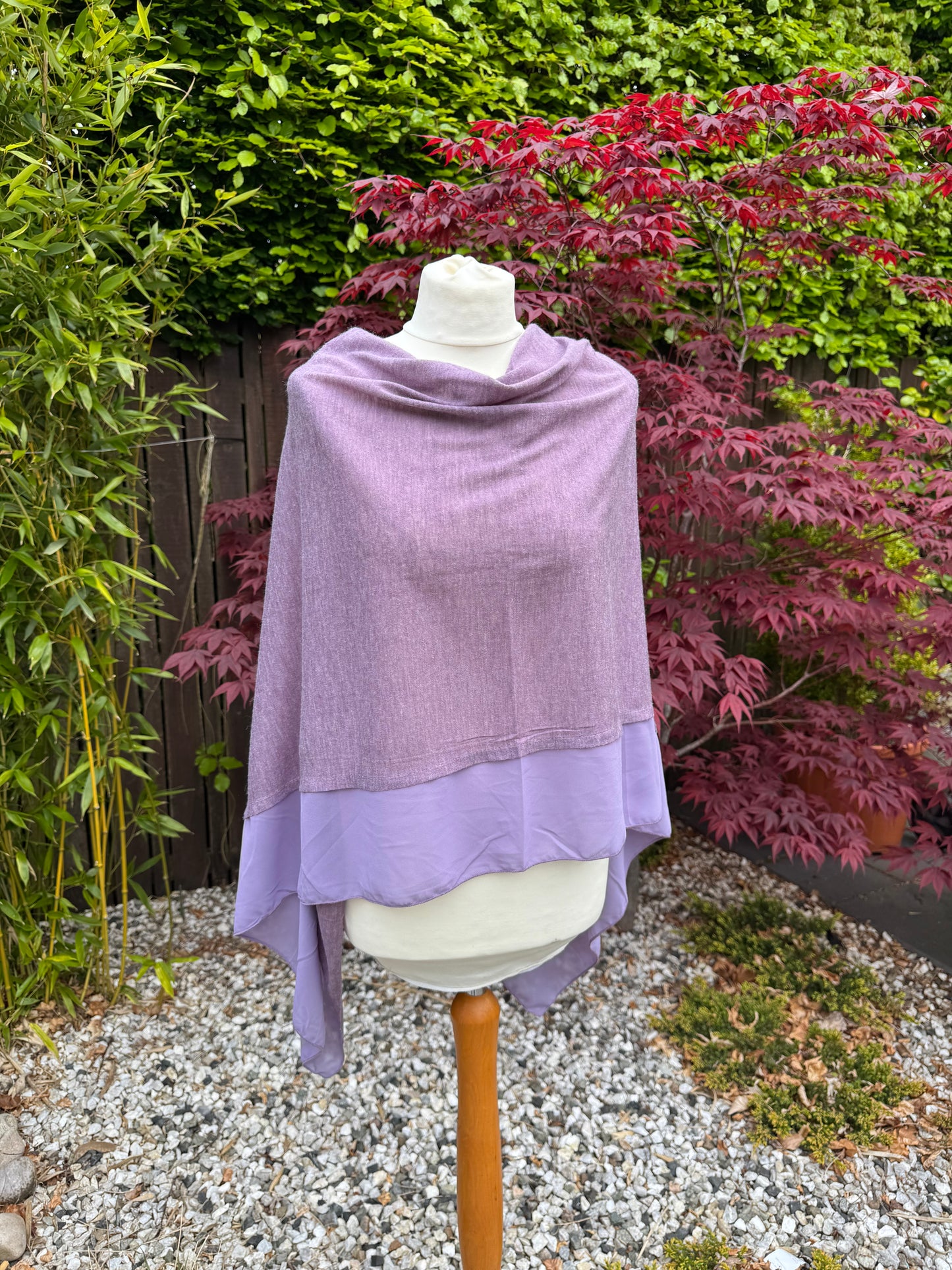 Lightweight Chiffon Edge Poncho