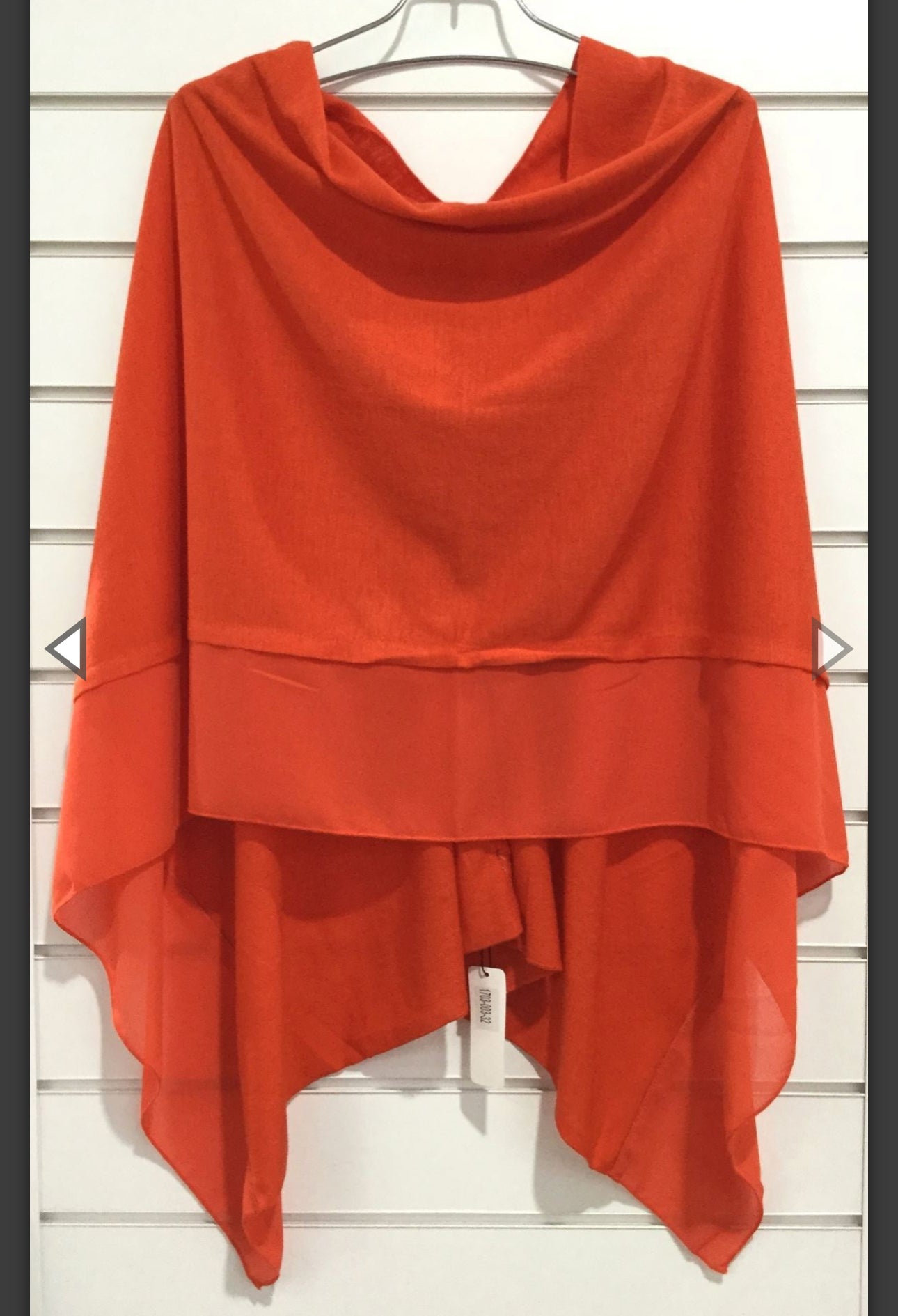 Lightweight Chiffon Edge Poncho