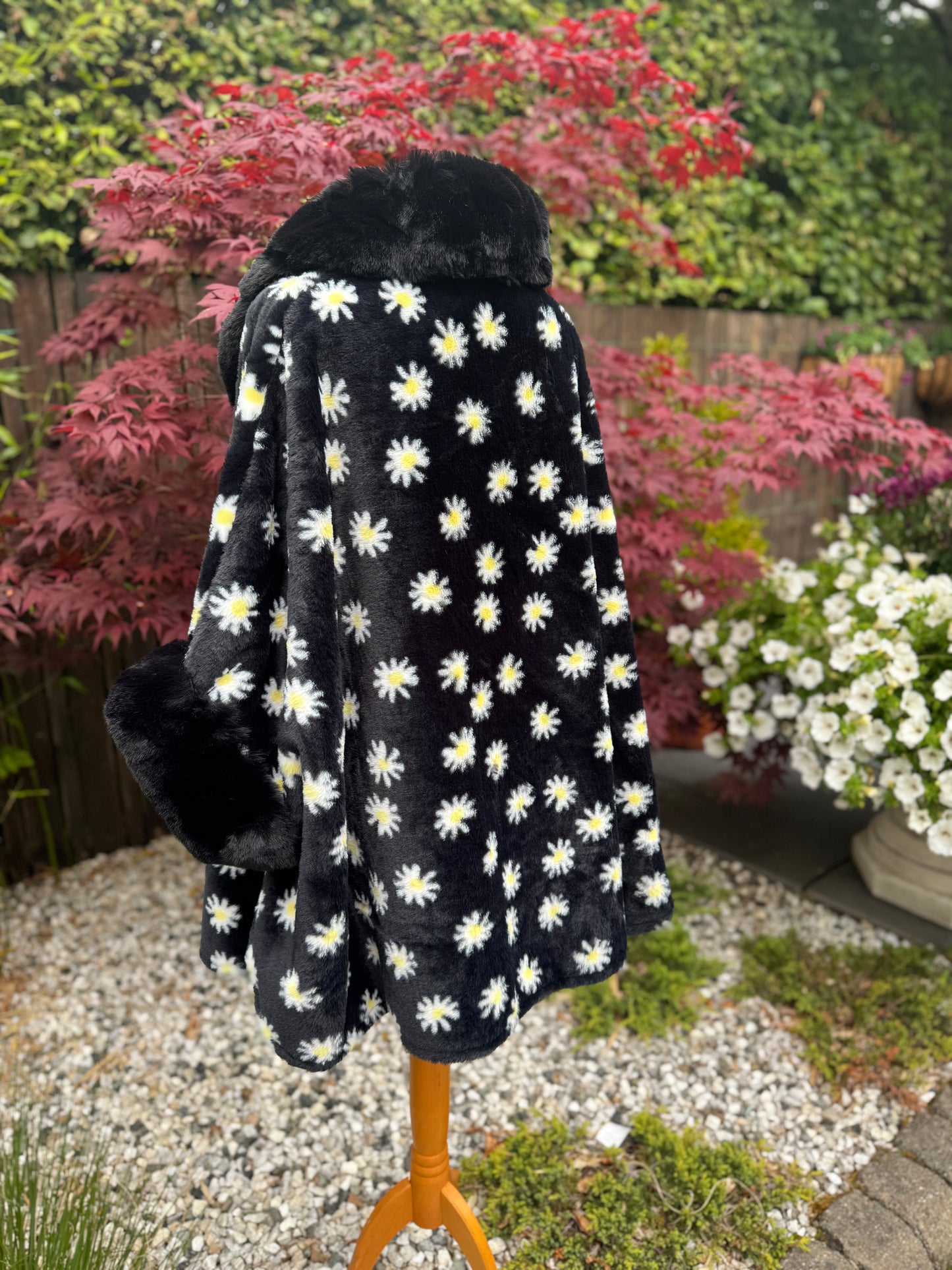 Daisy Fleece Lined Cape