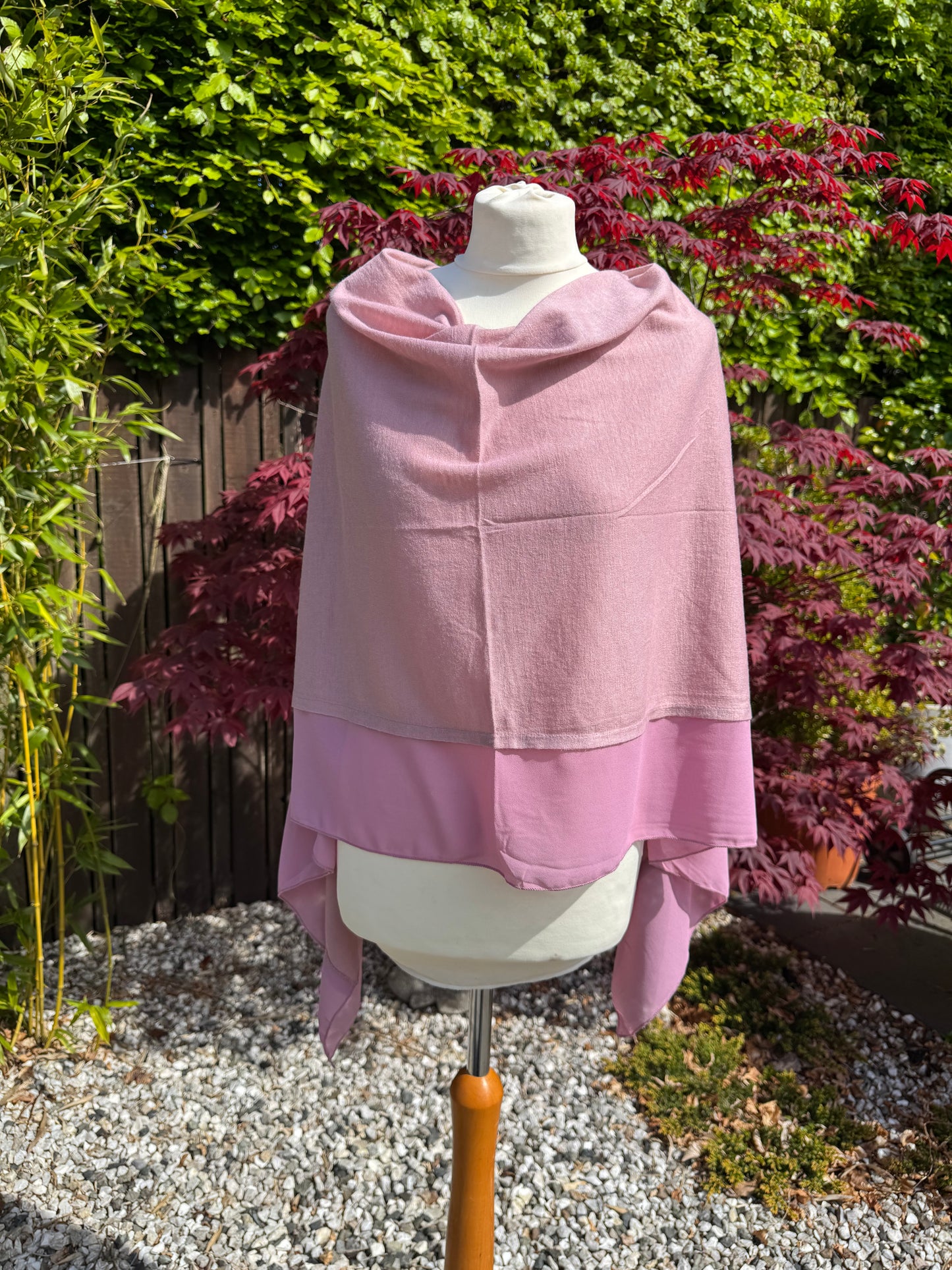 Lightweight Chiffon Edge Poncho