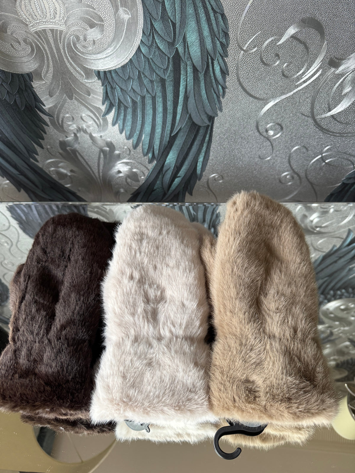 Faux Fur Mittens