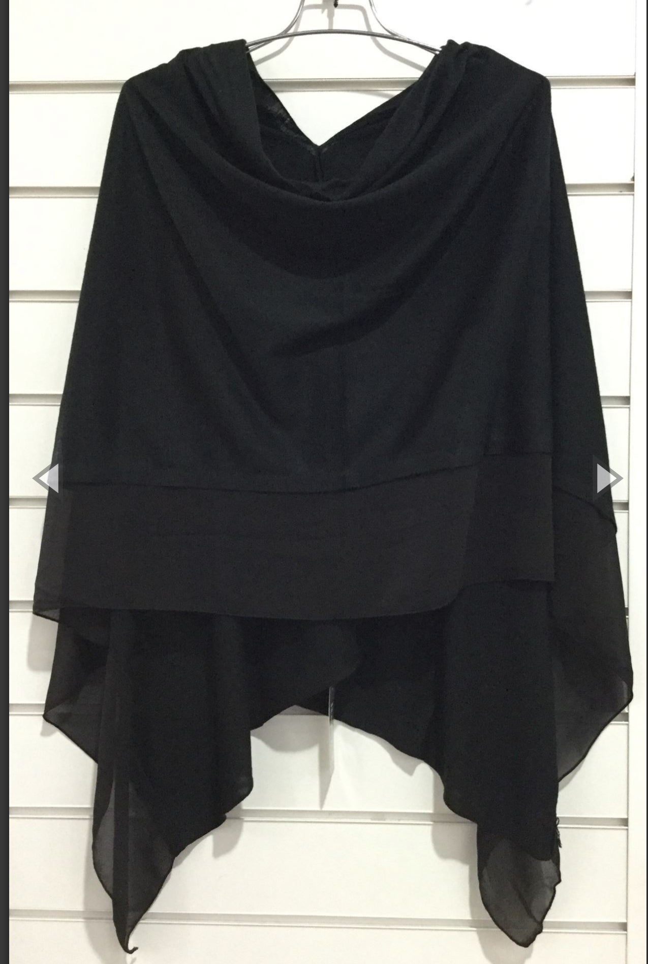 Lightweight Chiffon Edge Poncho