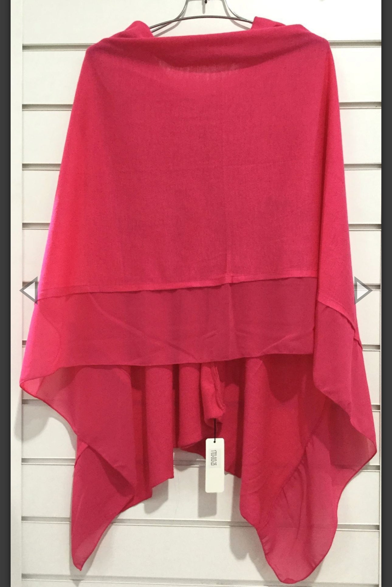 Lightweight Chiffon Edge Poncho