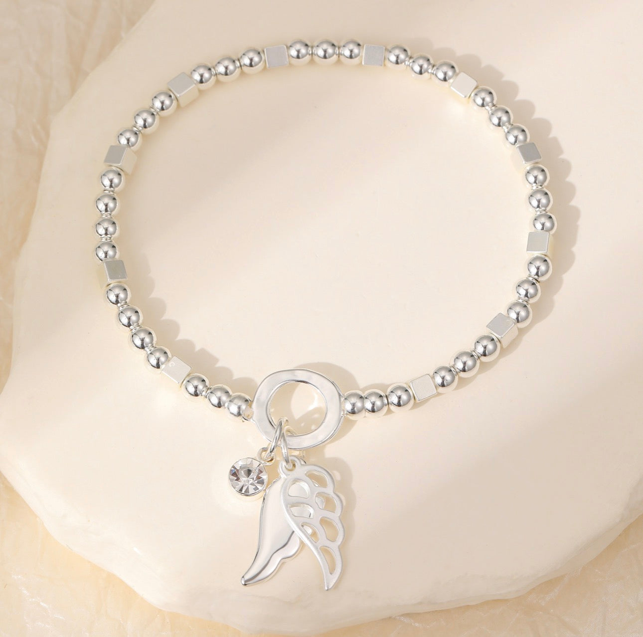 SS26 Angel Wing Charm Bracelet