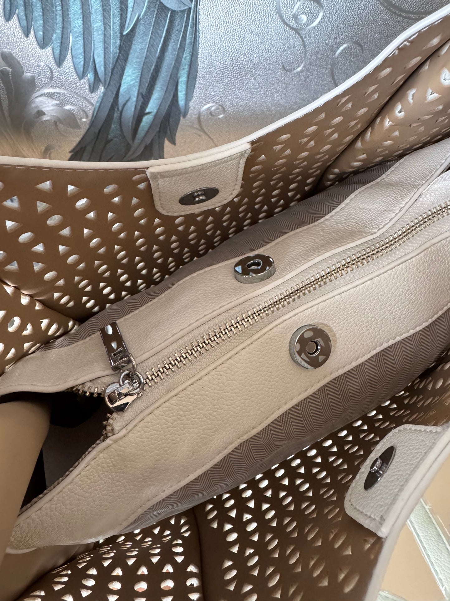 Diana Cut Out Bag - White