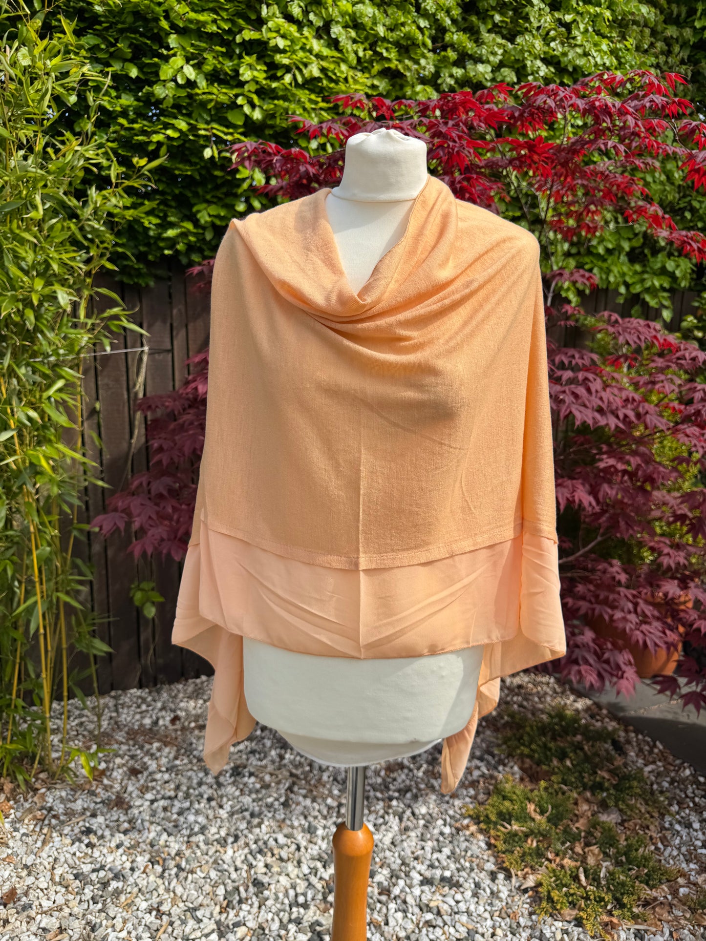 Lightweight Chiffon Edge Poncho