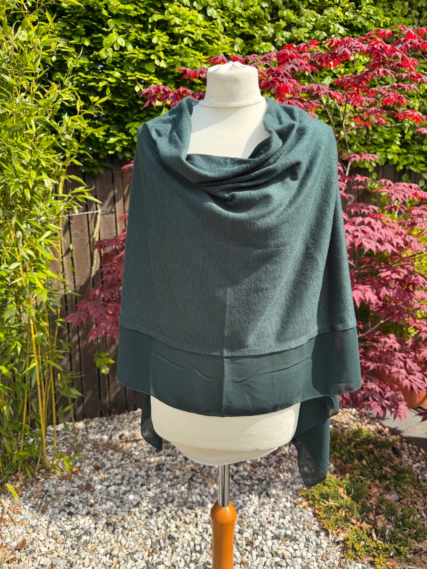 Lightweight Chiffon Edge Poncho