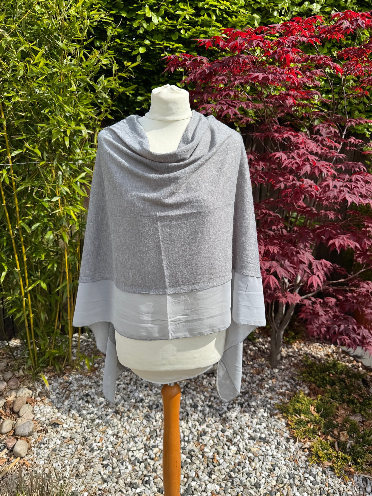 Lightweight Chiffon Edge Poncho