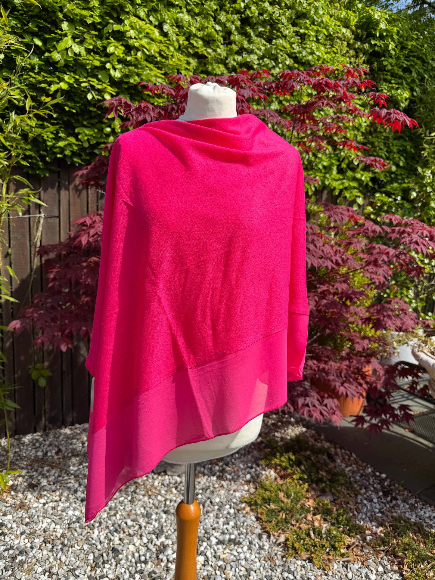 Lightweight Chiffon Edge Poncho