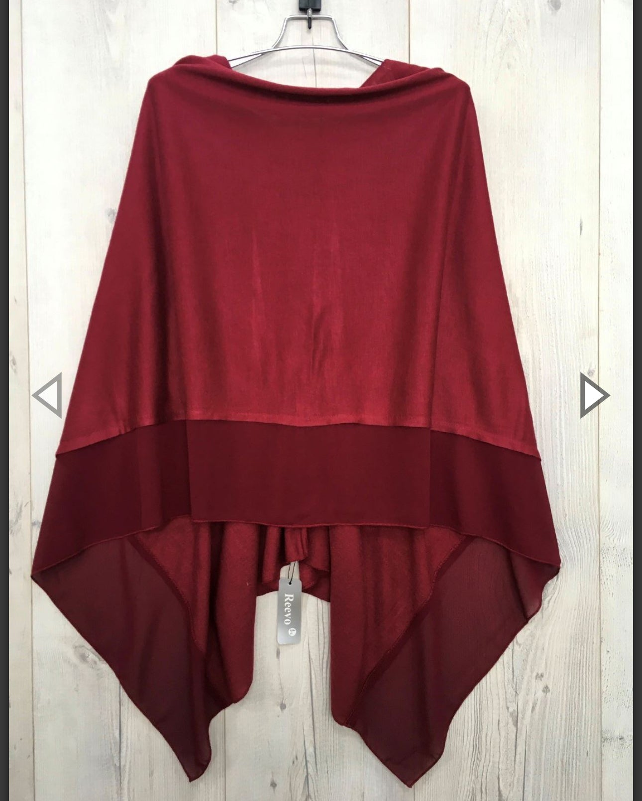Lightweight Chiffon Edge Poncho