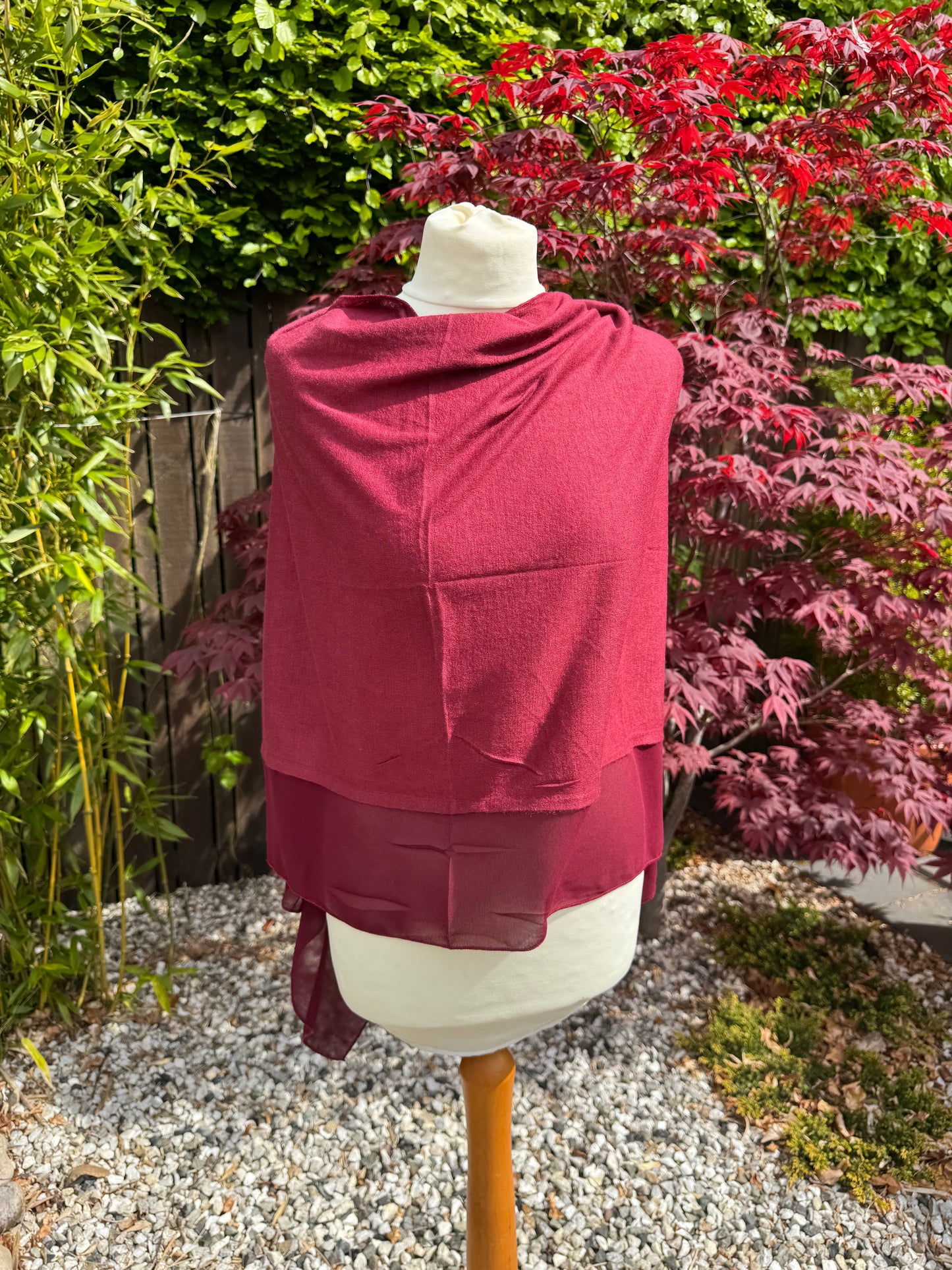 Lightweight Chiffon Edge Poncho
