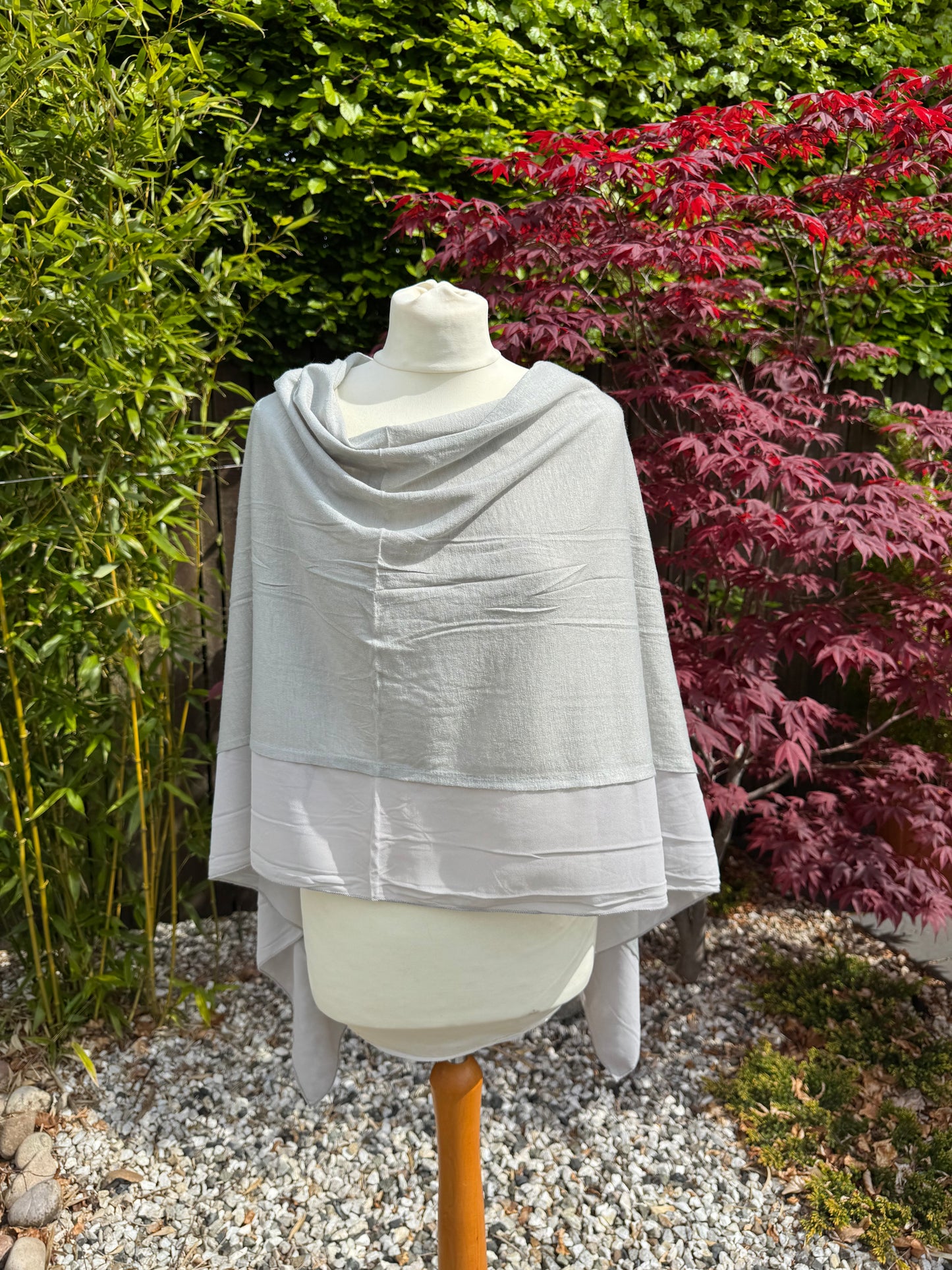 Lightweight Chiffon Edge Poncho
