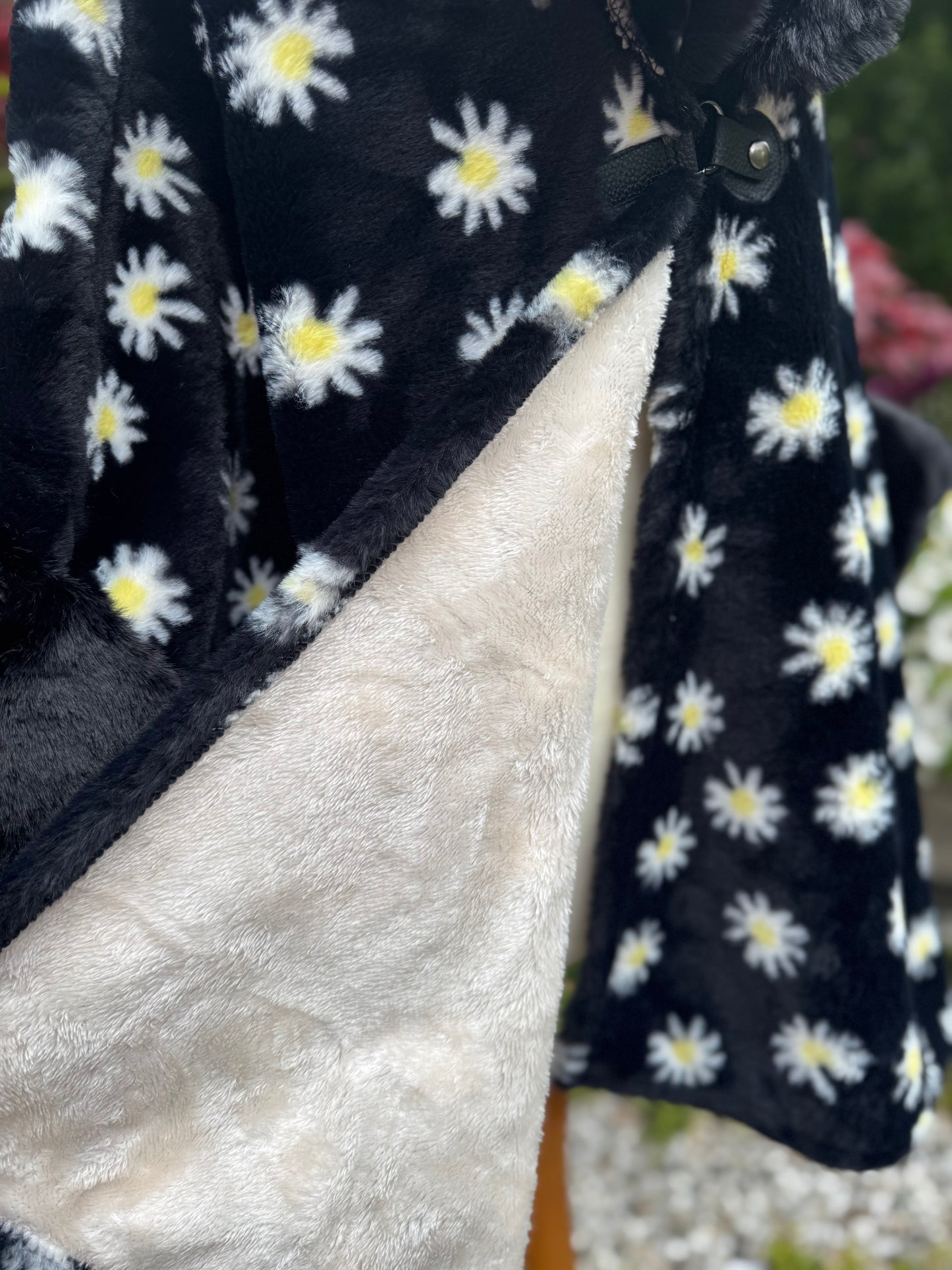 Daisy Fleece Lined Cape