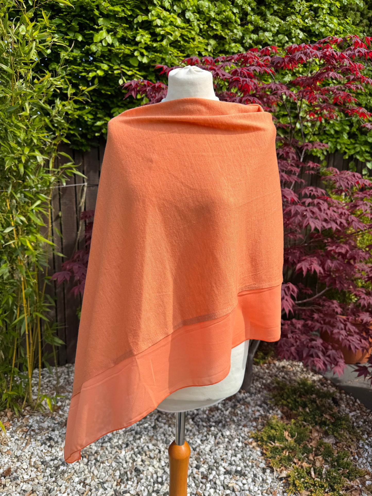 Lightweight Chiffon Edge Poncho
