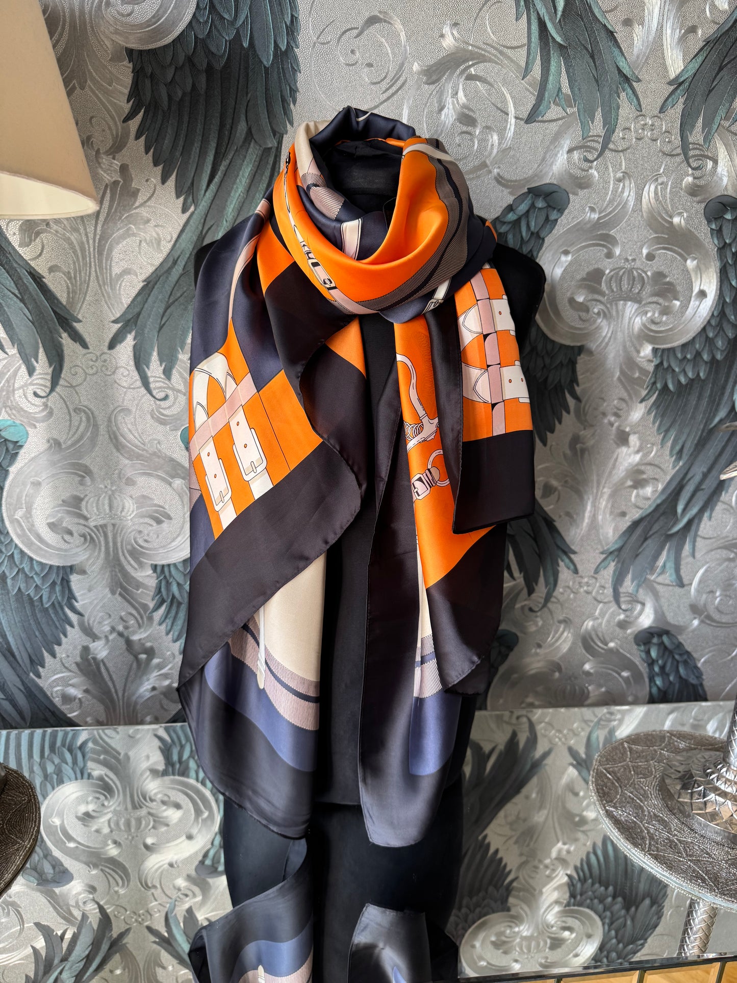Dakota Silky feel Chain Scarf