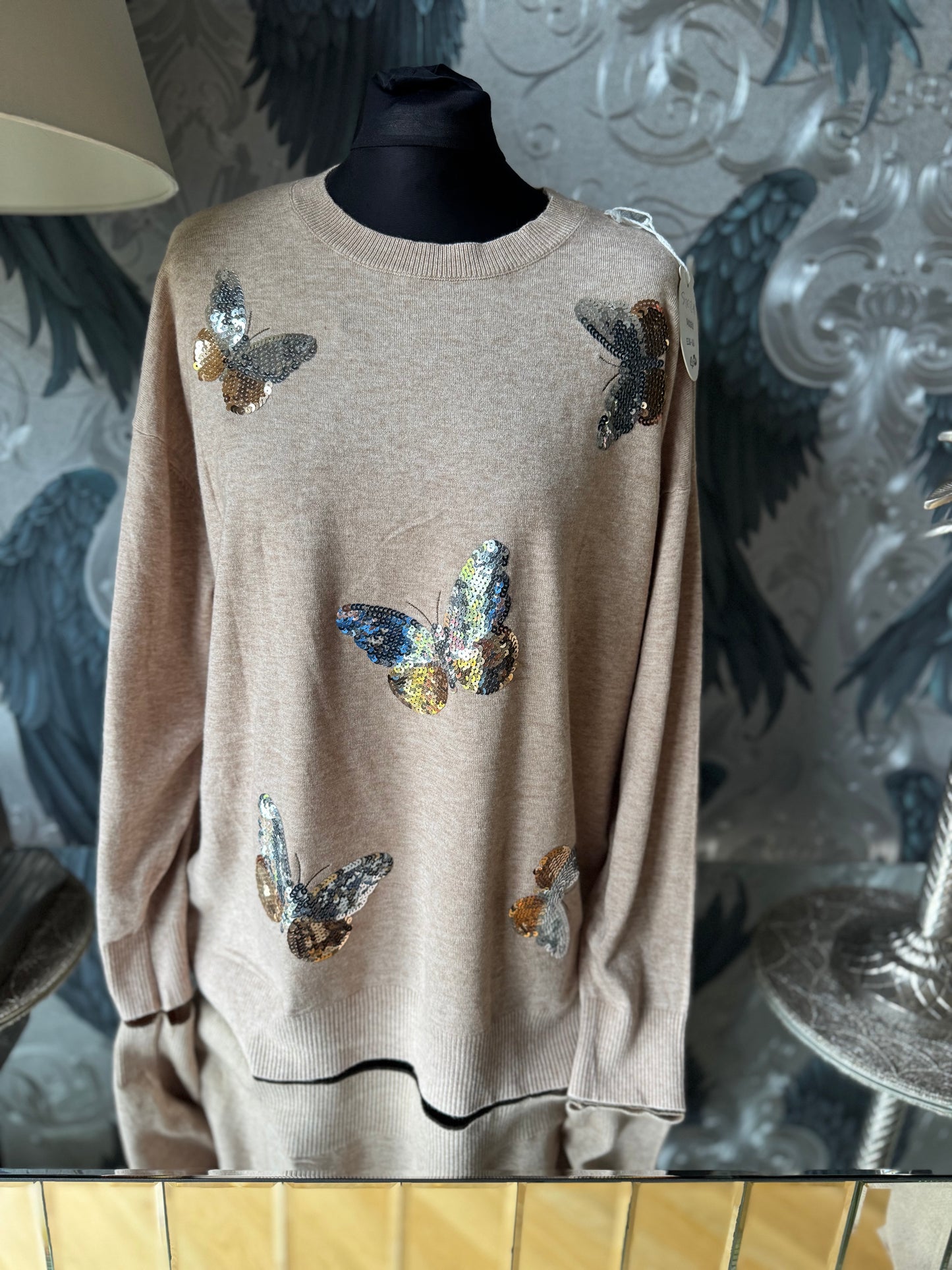 Sequin Butterfly Jumper