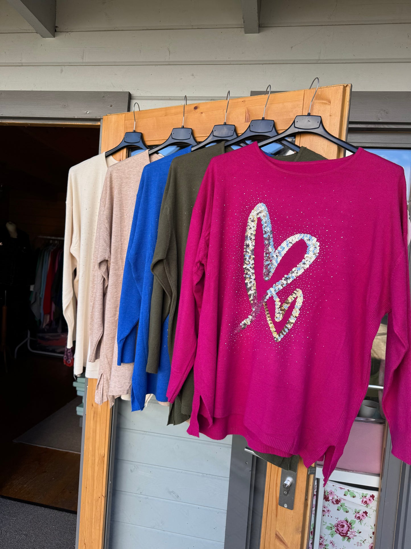 Sequin Heart Jumper