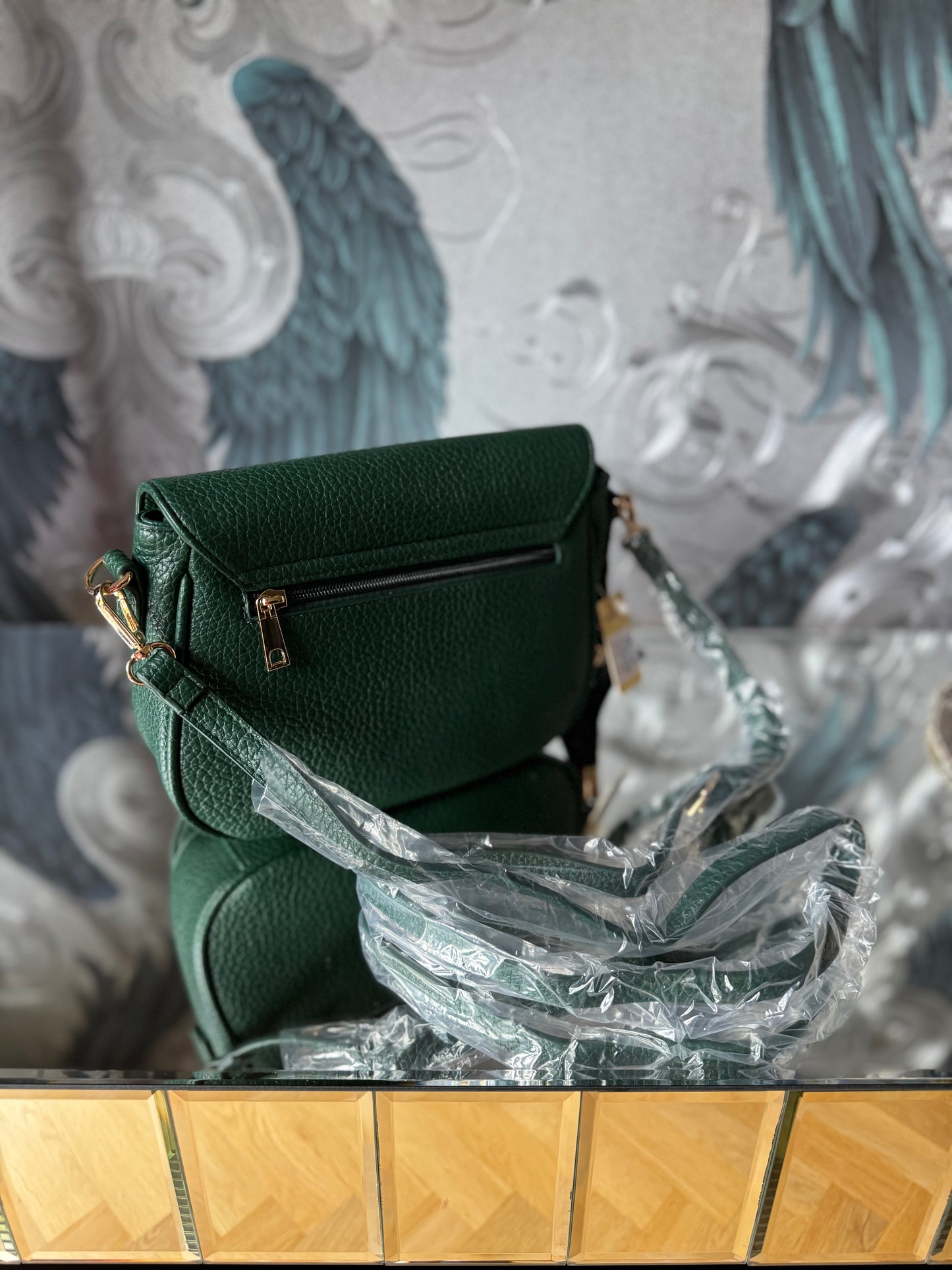 Green Saddle Bag