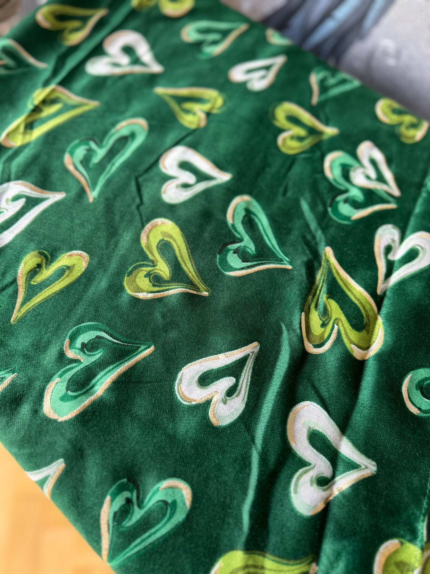 Green Heart Scarf
