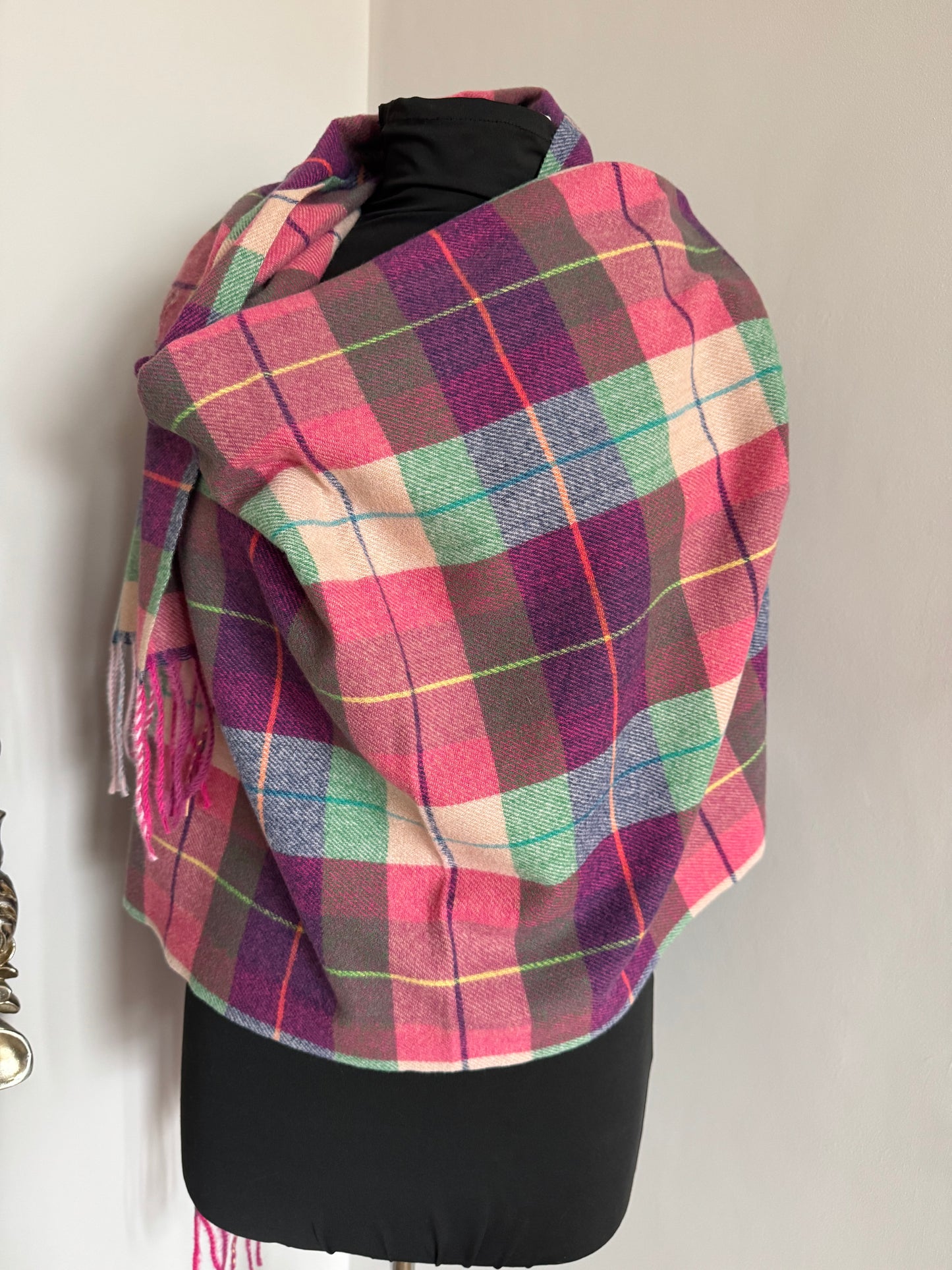 Cashmere Blend Tartan Scarf