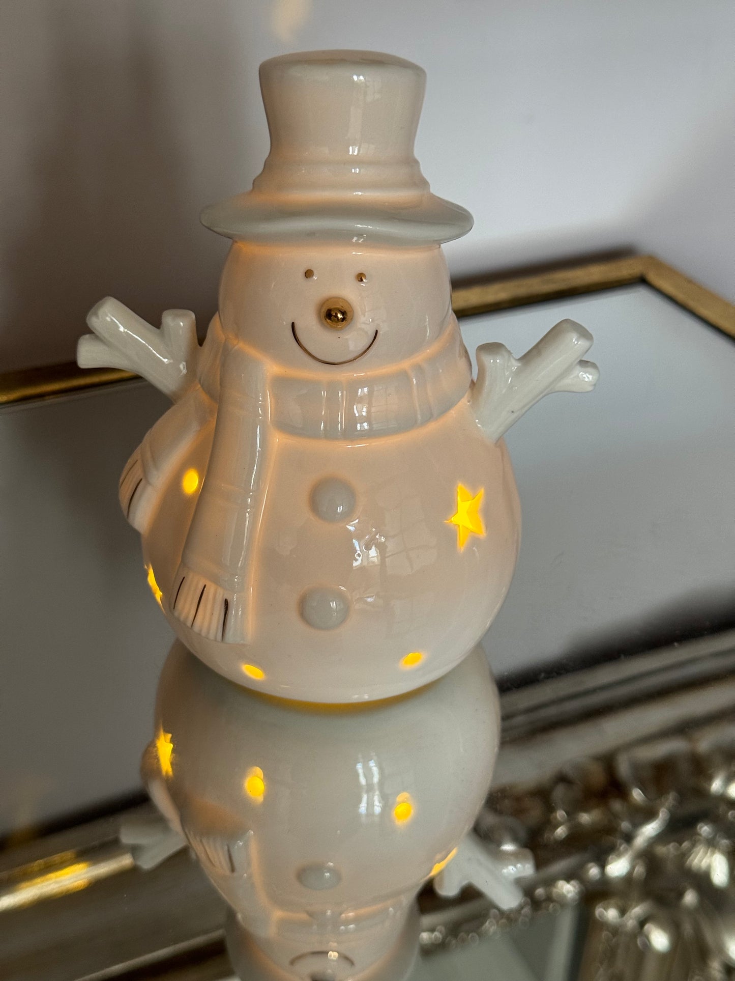 Ceramic LED Snowman