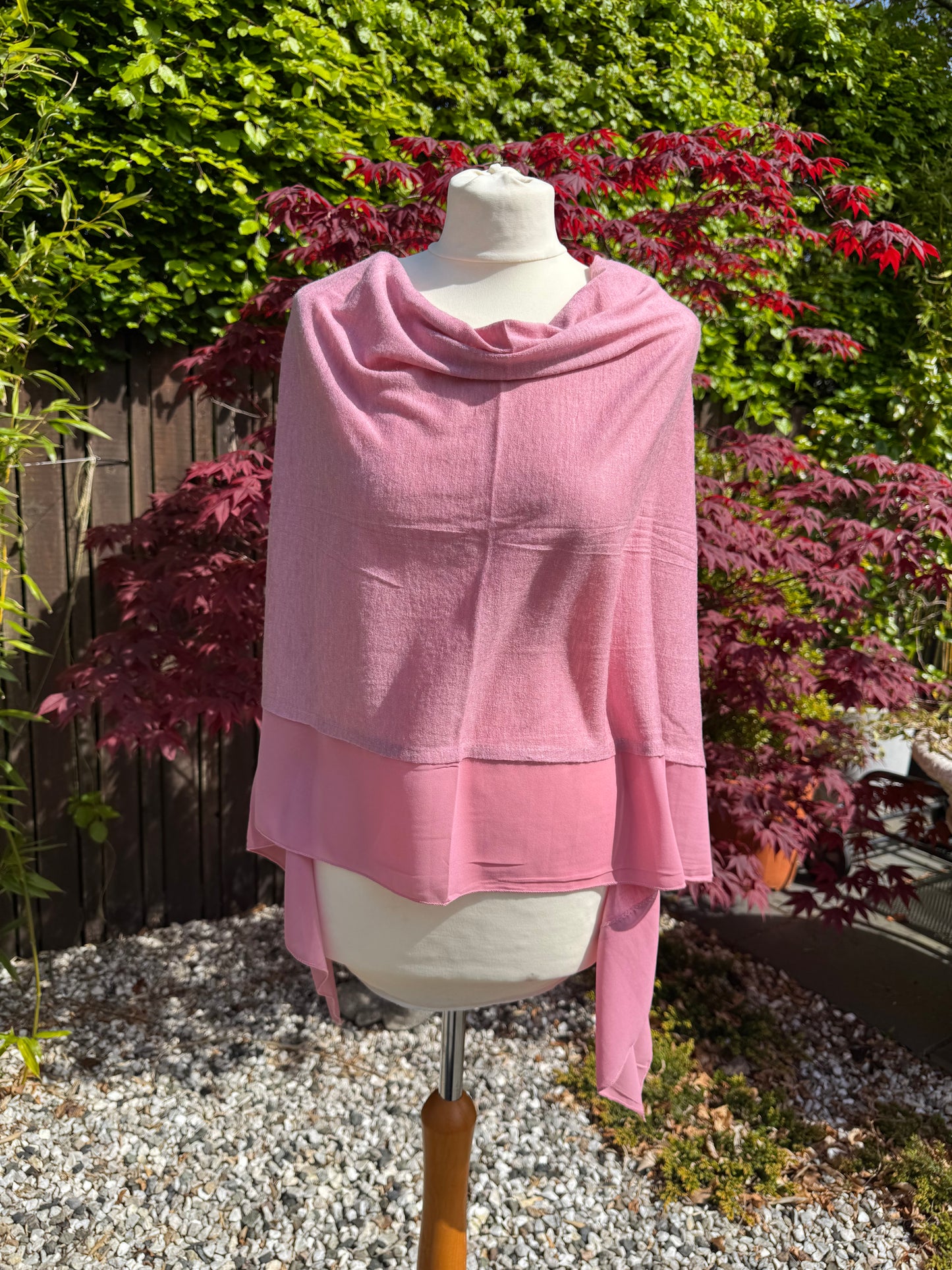 Lightweight Chiffon Edge Poncho