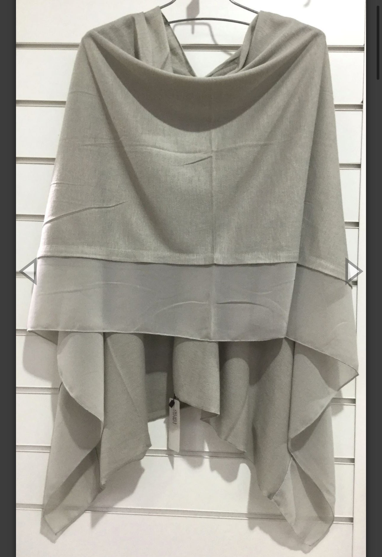 Lightweight Chiffon Edge Poncho