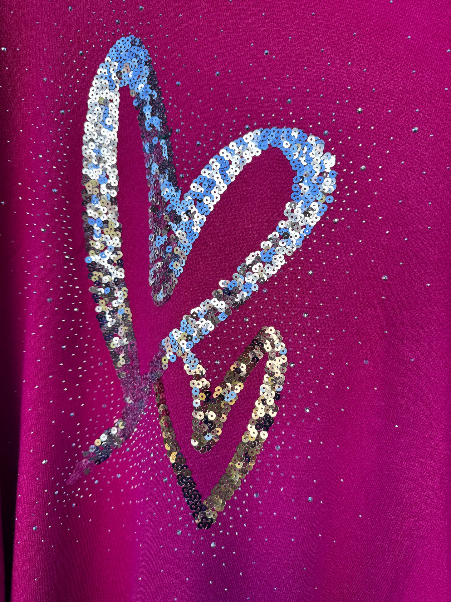 Sequin Heart Jumper