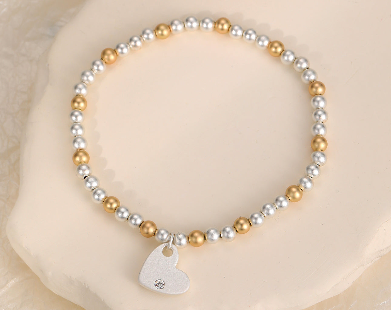 Heart with Diamonte Bracelet