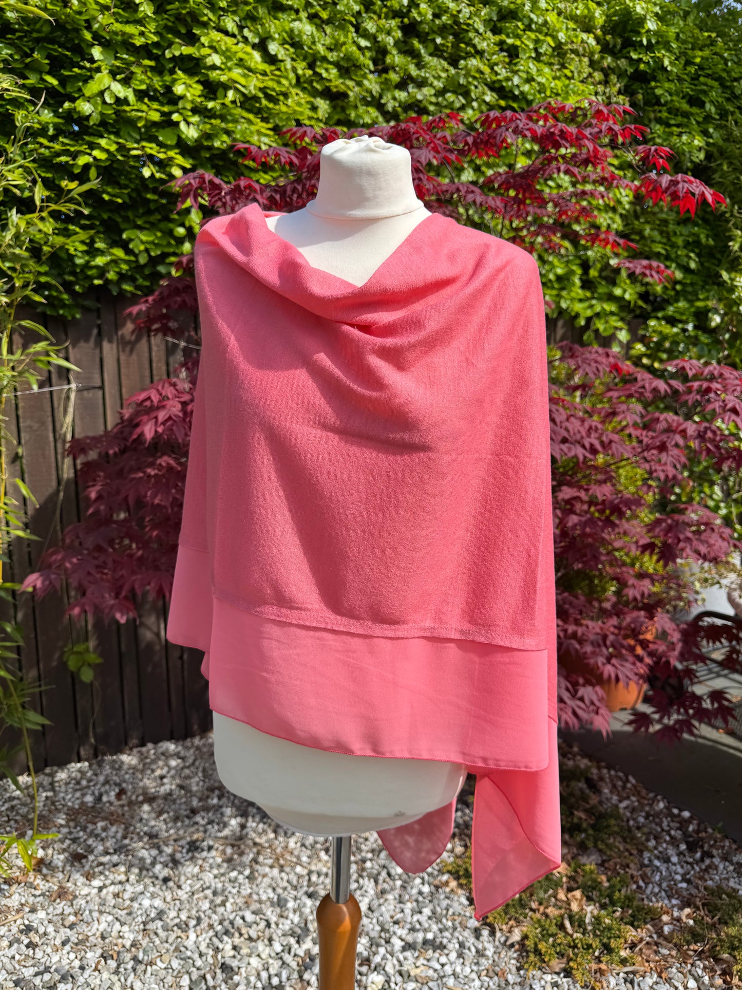 Lightweight Chiffon Edge Poncho