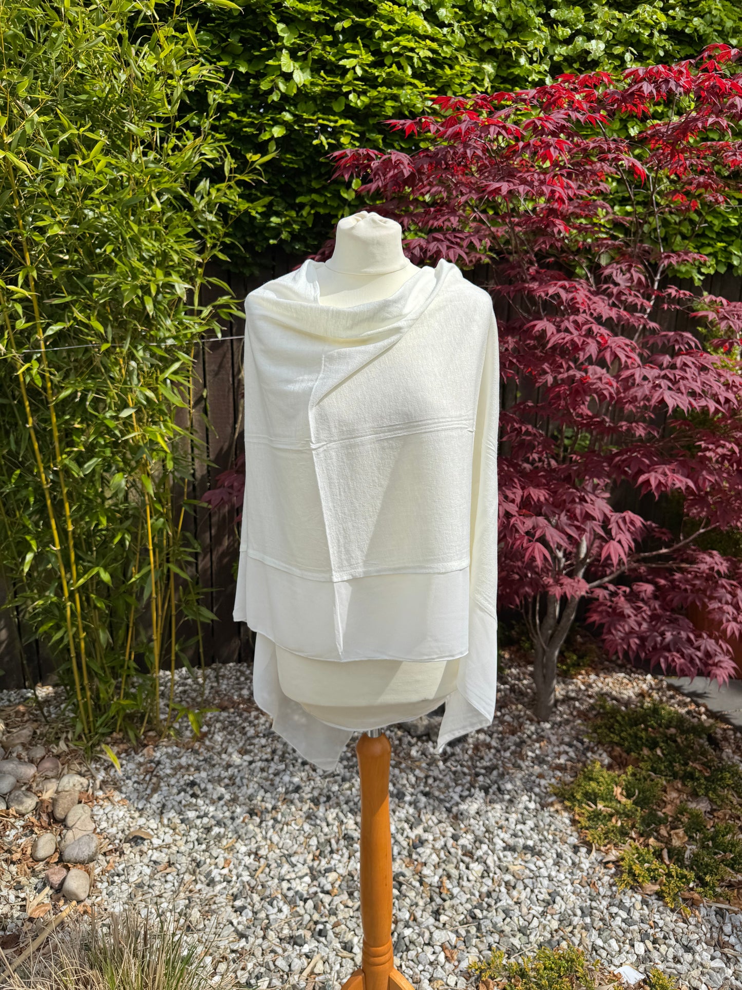 Lightweight Chiffon Edge Poncho