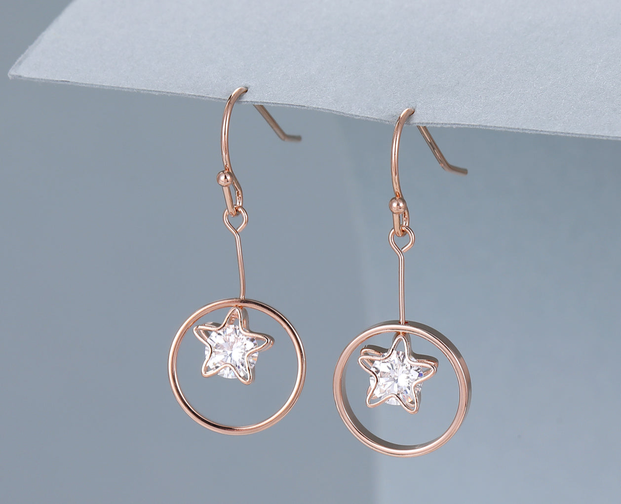 Star Drop Earrings