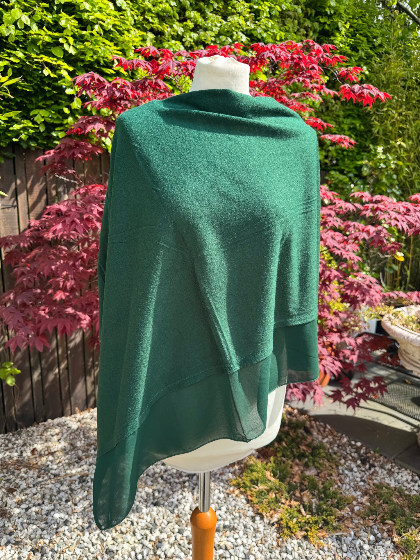 Lightweight Chiffon Edge Poncho