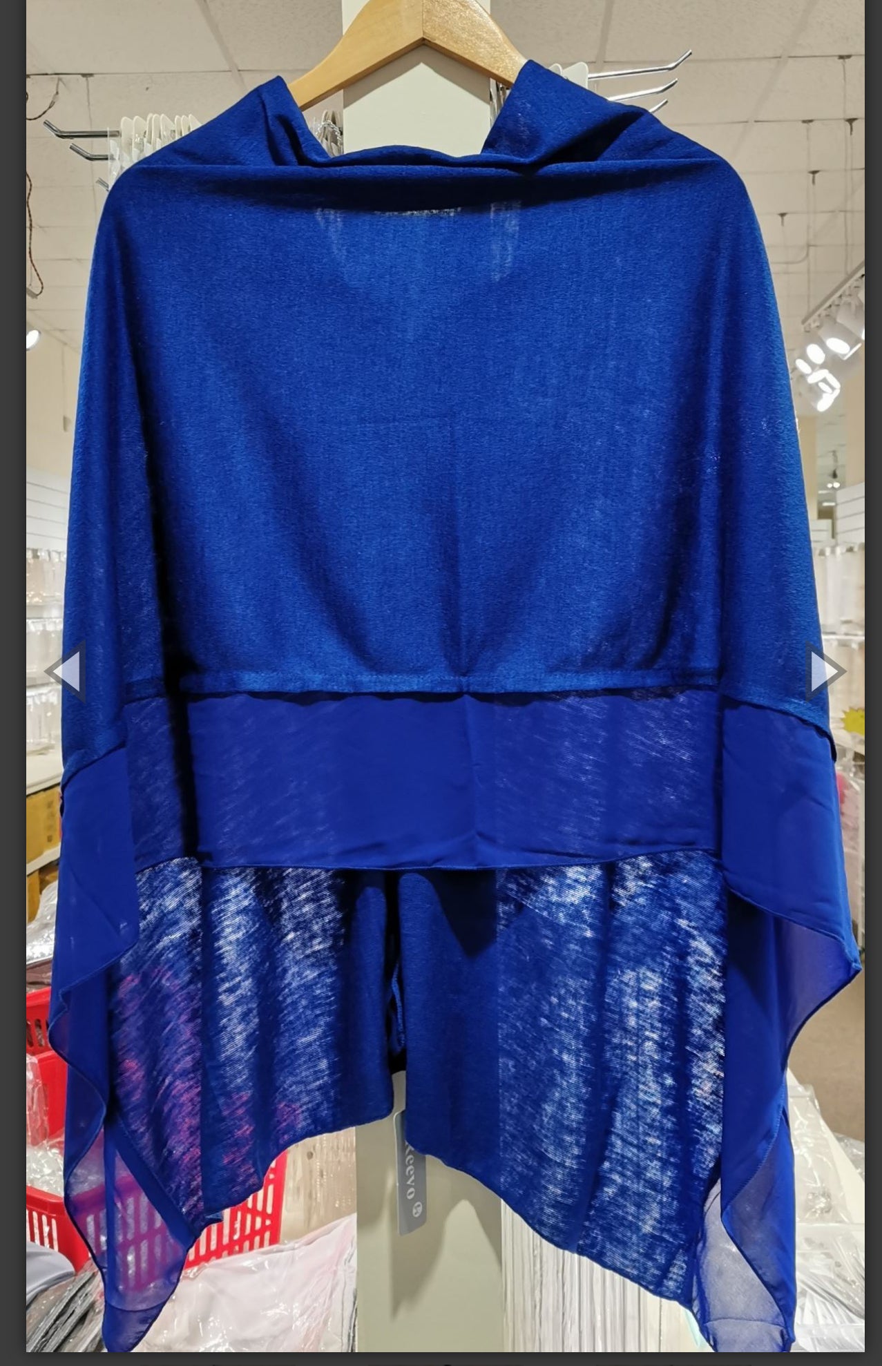 Lightweight Chiffon Edge Poncho