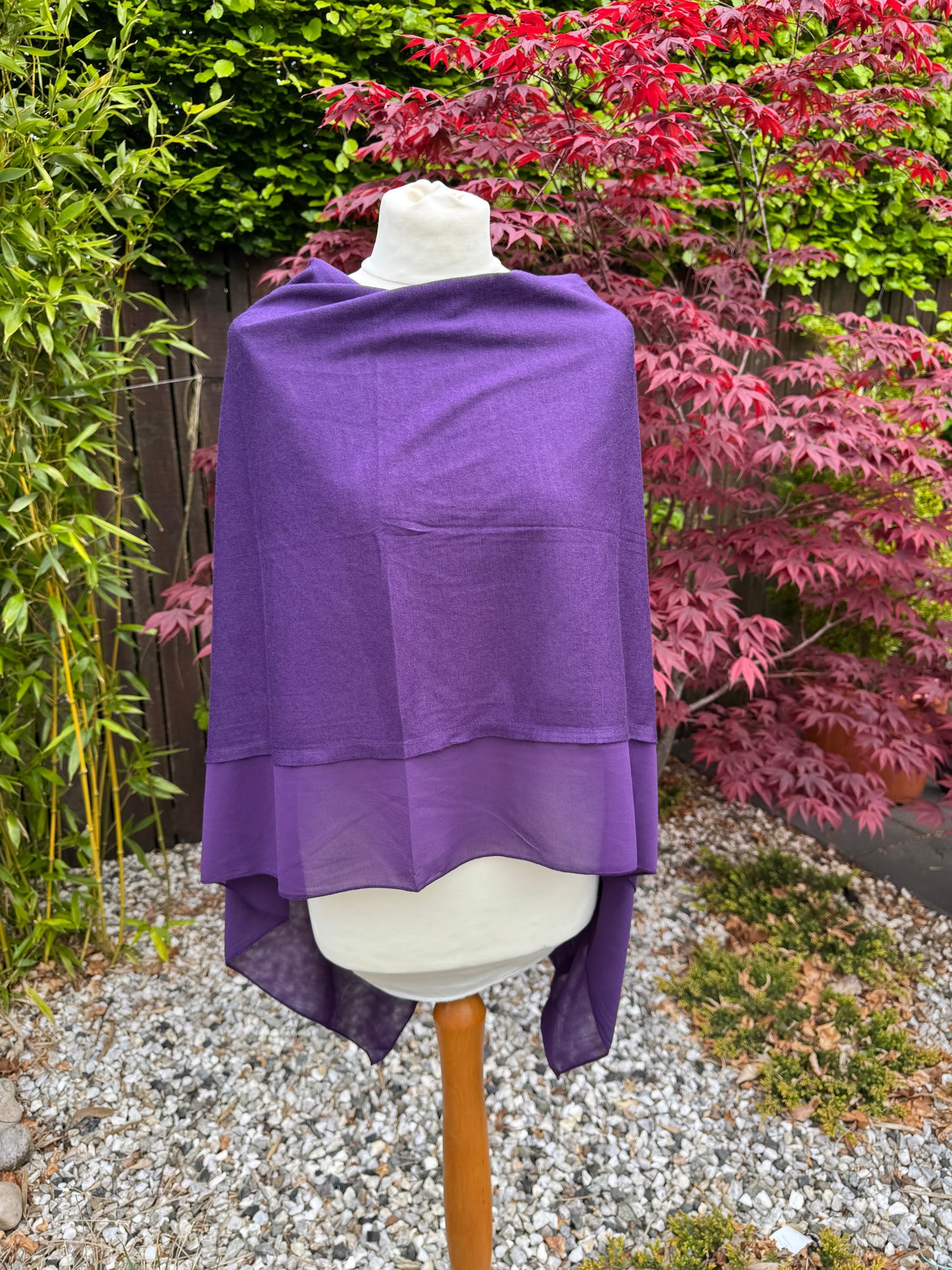 Lightweight Chiffon Edge Poncho
