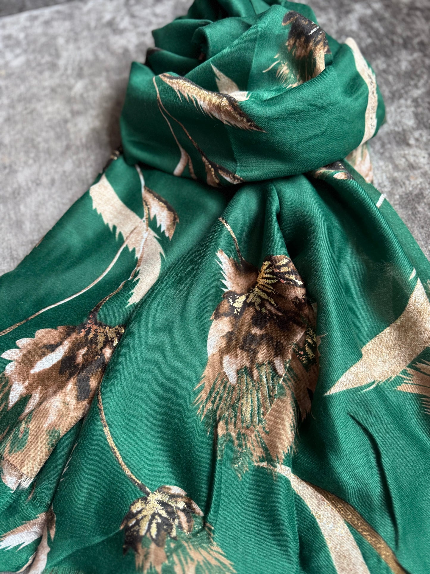 Green Foil Scarf