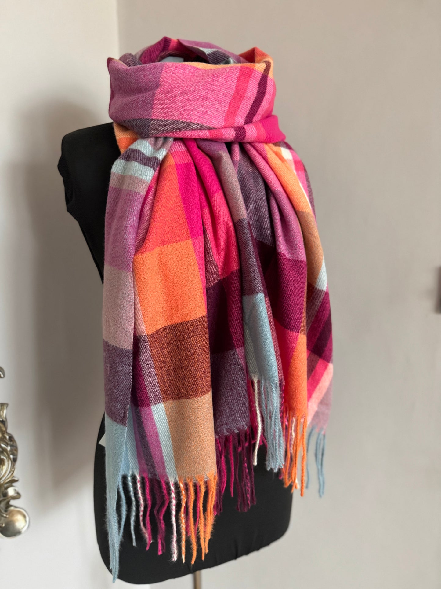 Cashmere Blend Tartan Scarf