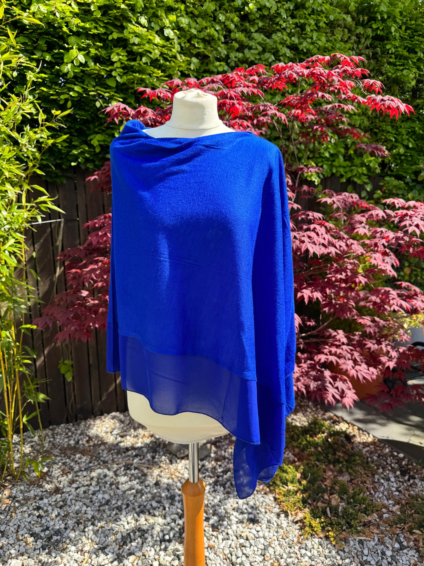 Lightweight Chiffon Edge Poncho