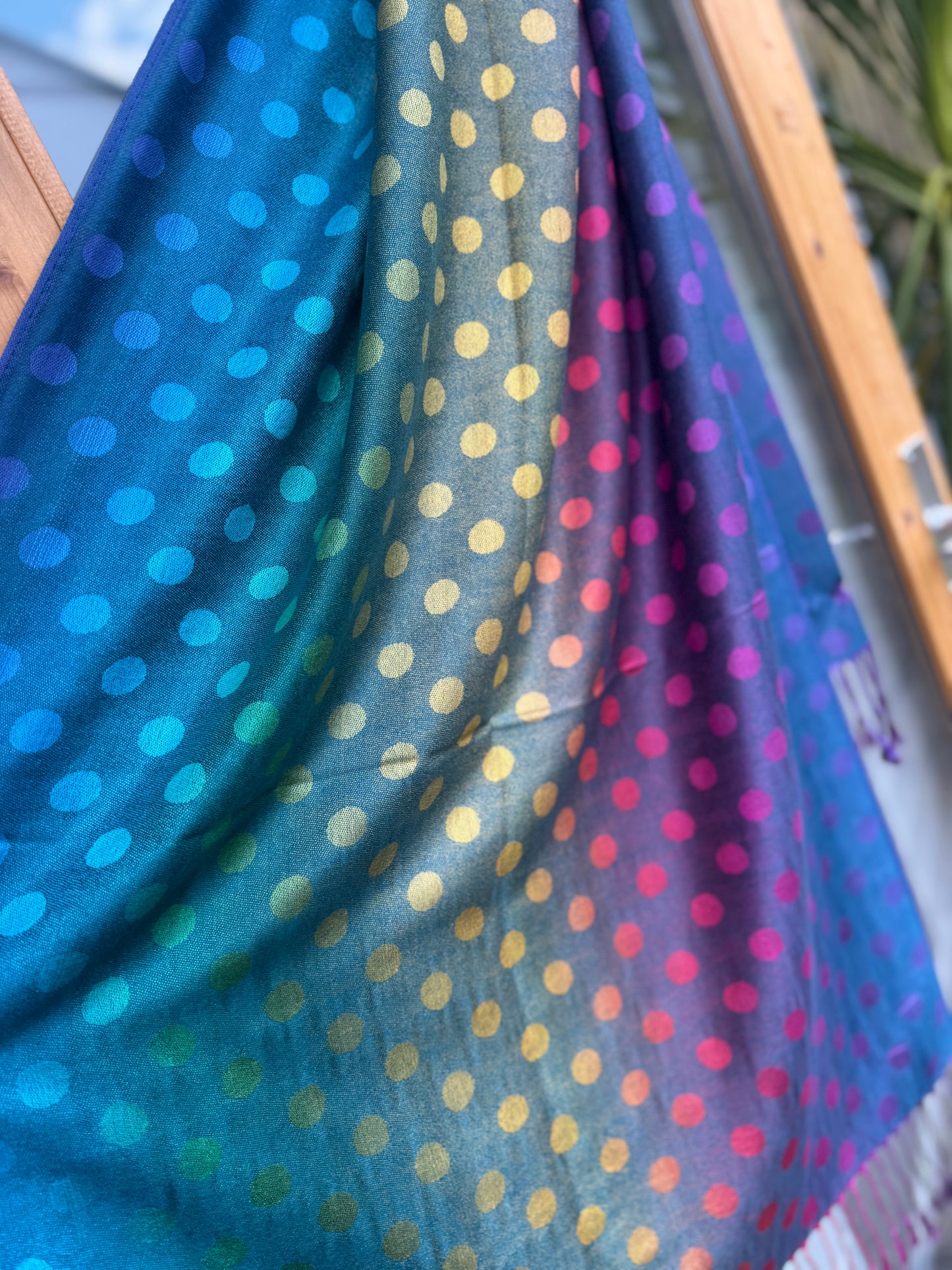 Rainbow Dot Scarf