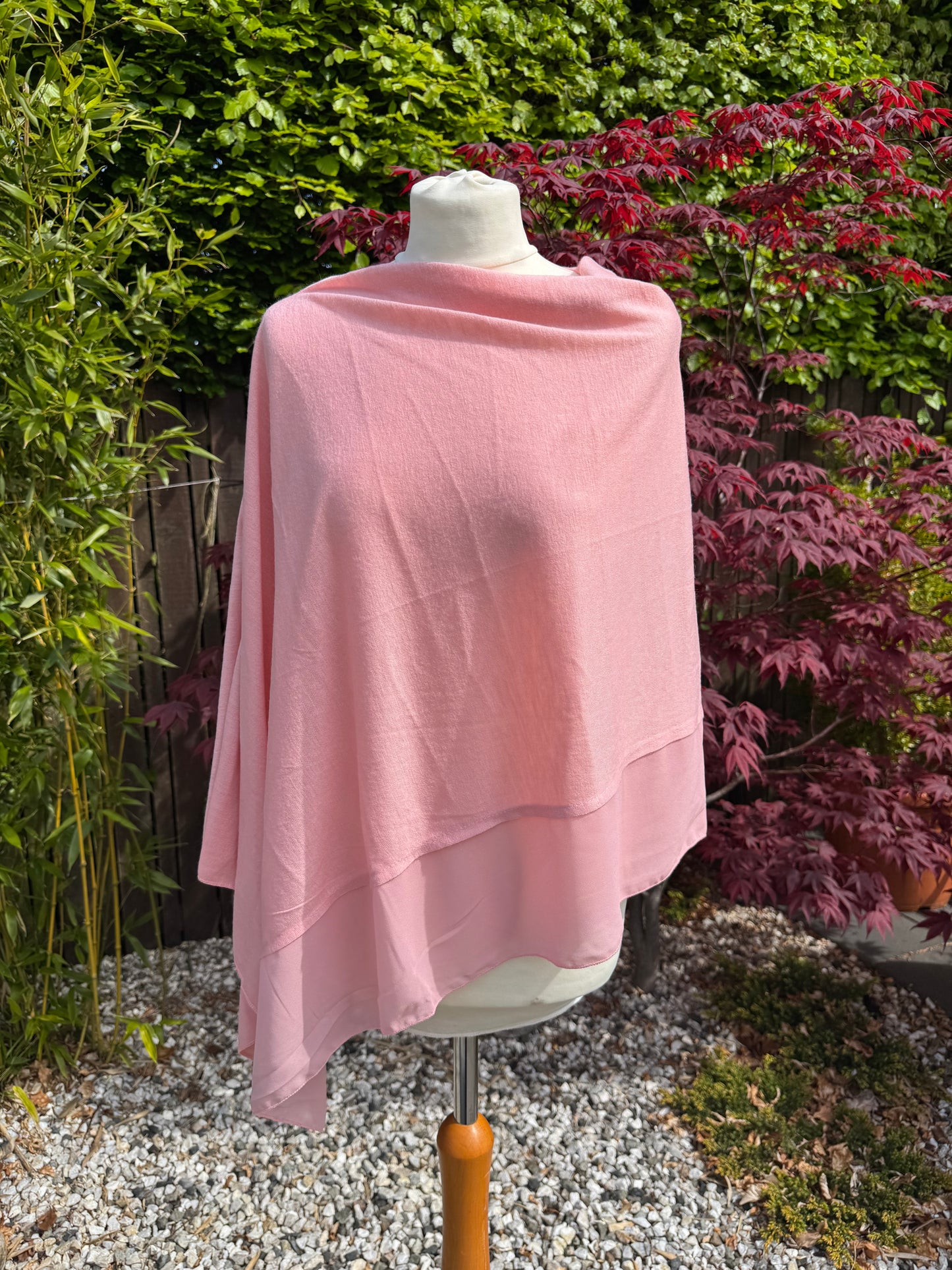 Lightweight Chiffon Edge Poncho