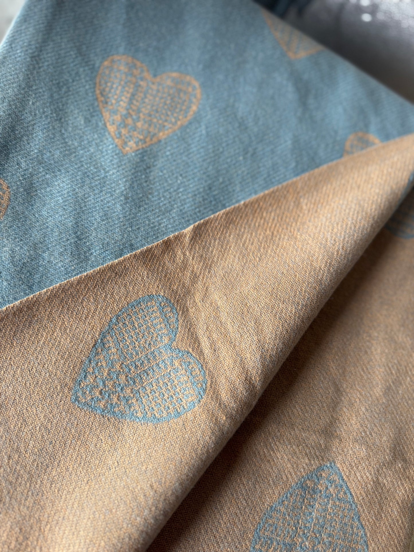 Reversible Heart Scarf