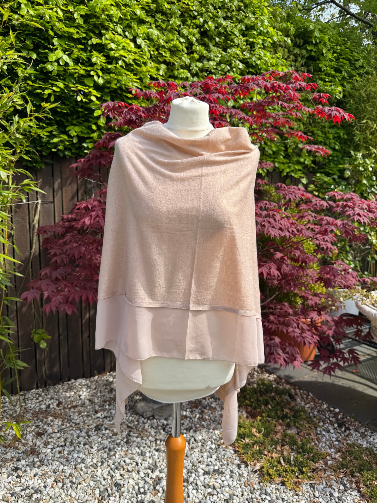 Lightweight Chiffon Edge Poncho