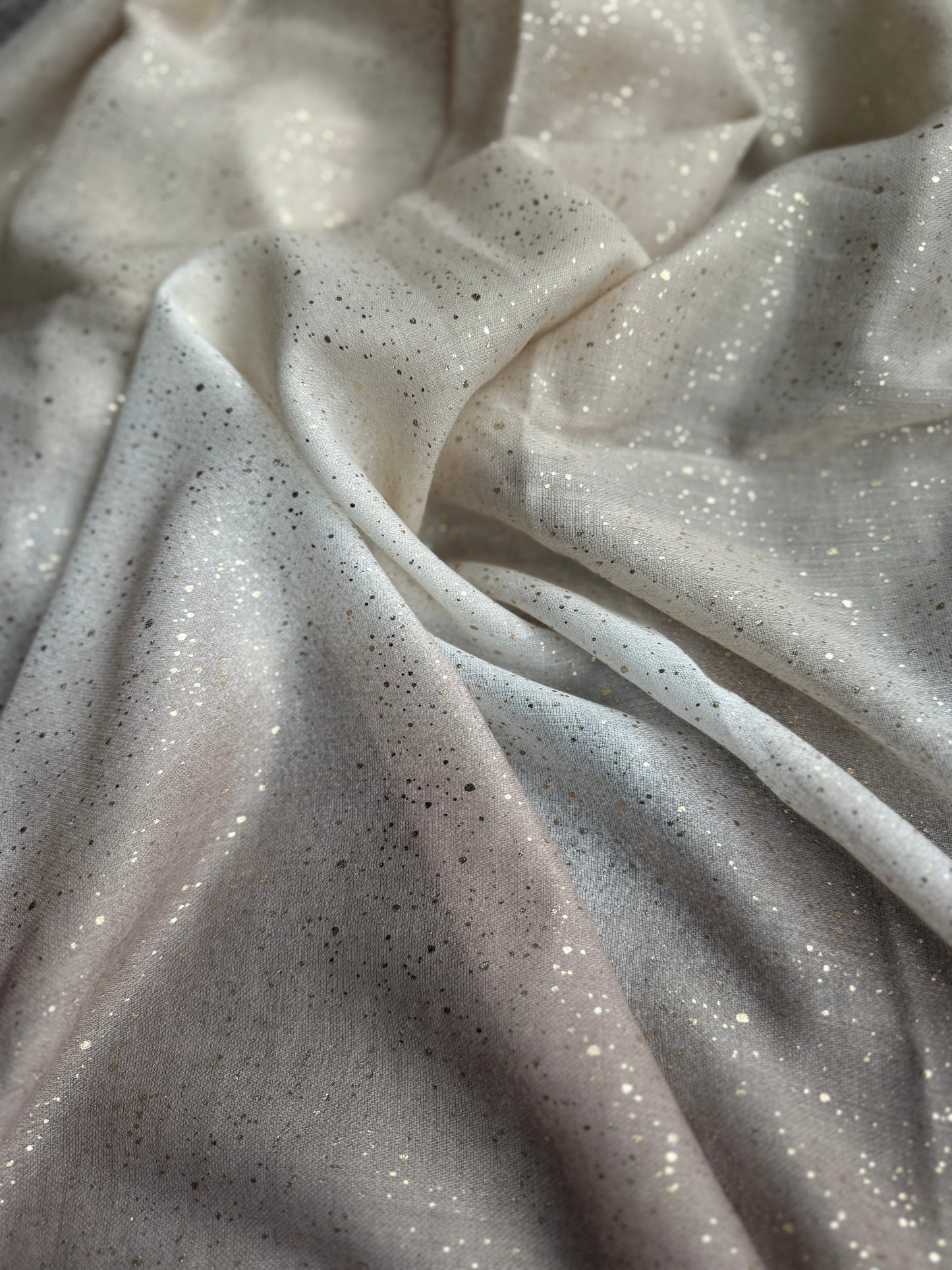 Ombré Scarf with Gold Foil