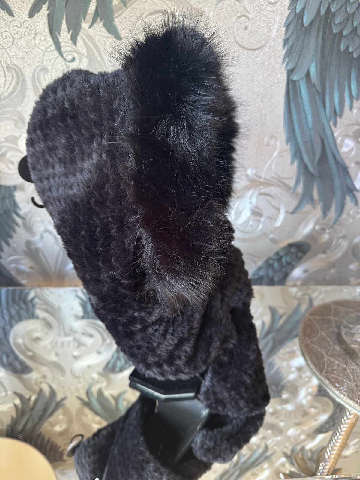 Faux Fur Hooded Collar